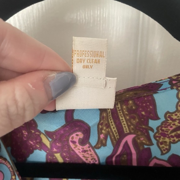 Plenty By Tracy Reese Beaded Silk Long Bell Sleeve Tie Back Blouse Top Size 4 - Picture 4 of 13